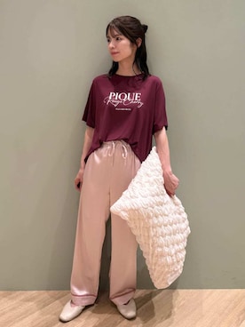 「アイテム（ルームウェア）」を使った、gelato piqueさん（レディース・156cm）の夏コーディネート