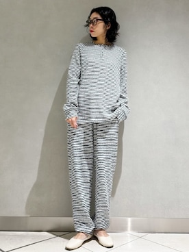 「アイテム（ルームウェア）」を使った、gelato piqueさん（レディース・168cm）の秋コーディネート