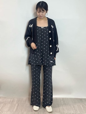 「アイテム（ルームウェア）」を使った、gelato piqueさん（レディース・158cm）の秋コーディネート
