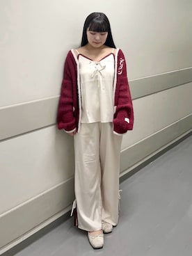 「アイテム（ルームウェア）」を使った、gelato piqueさん（レディース・155cm）の秋コーディネート