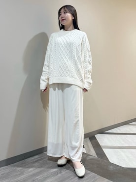 「アイテム（ルームウェア）」を使った、gelato piqueさん（レディース・158cm）の冬コーディネート