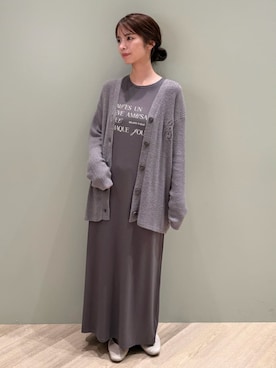 「アイテム（ルームウェア）」を使った、gelato piqueさん（レディース・156cm）の秋コーディネート