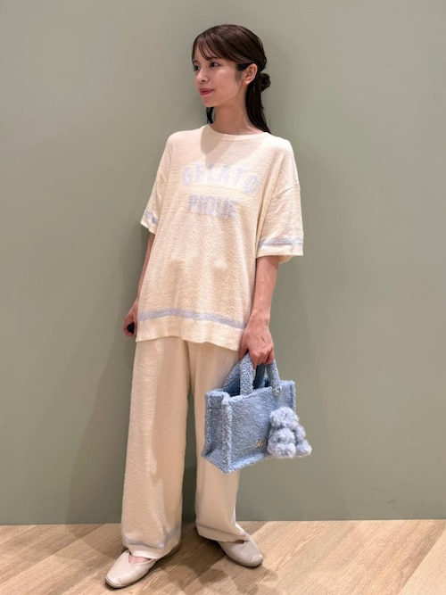 セール】スムーズィートリム半袖プルオーバー（ルームウェア/パジャマ