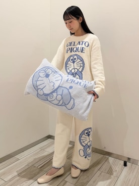 「アイテム（寝具）」を使った、gelato piqueさん（レディース・161cm）の冬コーディネート