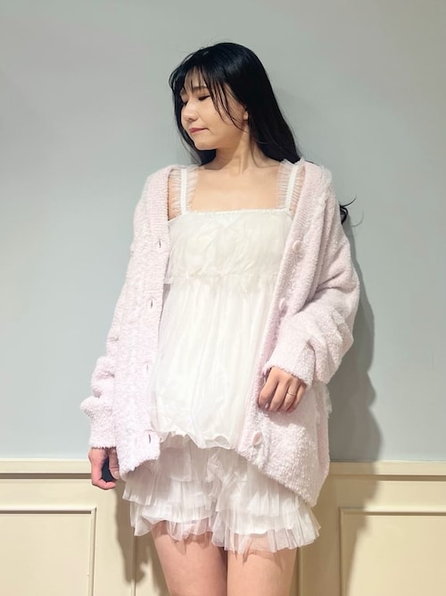 フリルロゴカーディガン（ルームウェア/パジャマ）｜gelato pique
