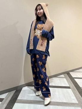 「アイテム（その他ルームウェア）」を使った、gelato piqueさん（レディース・158cm）の秋コーディネート