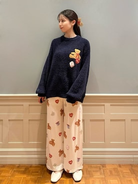 「アイテム（その他ルームウェア）」を使った、gelato piqueさん（レディース・161cm）の秋コーディネート