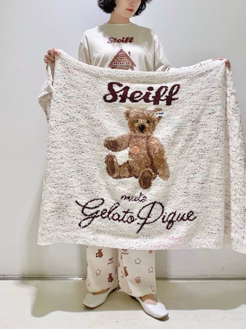Steiff】パウダーネップジャガードブランケット（ブランケット
