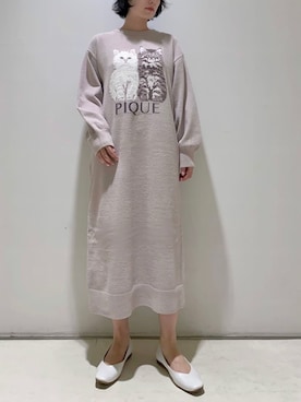 「アイテム（ルームウェア）」を使った、gelato piqueさん（レディース・155cm）の秋コーディネート