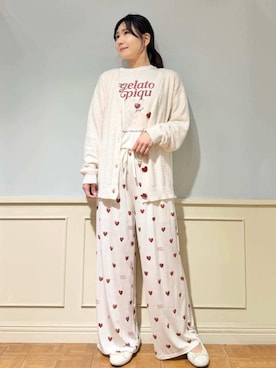 「アイテム（ルームウェア）」を使った、gelato piqueさん（レディース・158cm）の春コーディネート