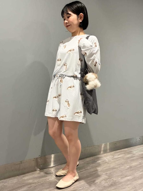 シーズー柄ショートパンツ（ルームウェア/パジャマ）｜gelato pique