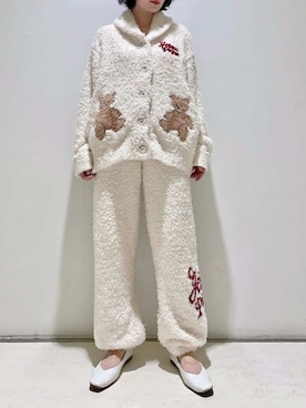 「アイテム（ルームウェア）」を使った、gelato piqueさん（レディース・155cm）の秋コーディネート