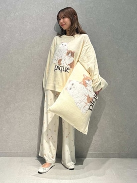 「アイテム（寝具）」を使った、gelato piqueさん（レディース・156cm）の冬コーディネート