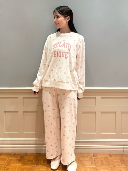カレッジロゴロンT（ルームウェア/パジャマ）｜gelato pique