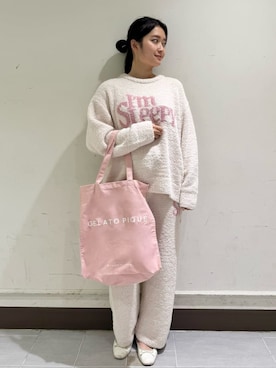 「アイテム（ルームウェア/パジャマ）」を使った、gelato piqueさん（レディース・160cm）の秋コーディネート