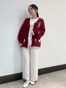 「アイテム（ルームウェア）」を使った、gelato piqueさん（レディース・158cm）の秋コーディネート