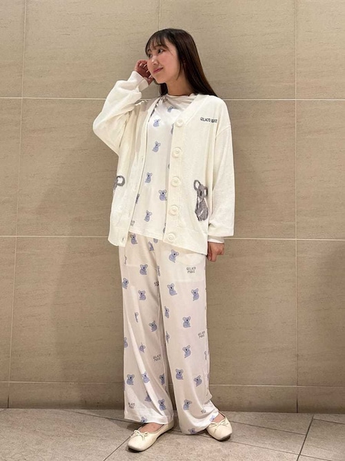 接触冷感】コアラ柄Tシャツ（ルームウェア/パジャマ）｜gelato