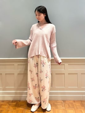 「アイテム（ルームウェア）」を使った、gelato piqueさん（レディース・161cm）の夏コーディネート