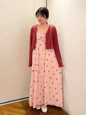 「アイテム（ルームウェア、レッド系）」を使った、gelato piqueさん（レディース・151cm）の夏コーディネート