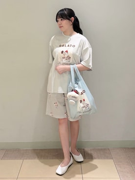 「エコバッグ」｜gelato piqueさん（レディース・158cm）の夏コーディネート