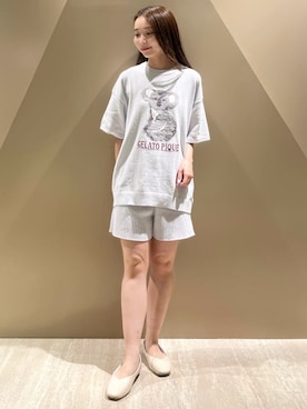 「アイテム（ルームウェア）」を使った、gelato piqueさん（レディース・150cm）の夏コーディネート