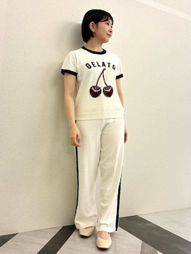 「アイテム（ルームウェア/パジャマ）」を使った、gelato piqueさん（レディース・153cm）の夏コーディネート