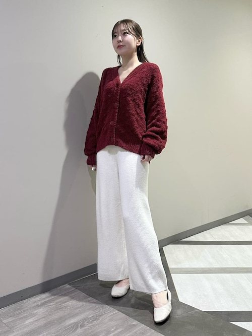 セール】柄編みカーディガン（ルームウェア/パジャマ）｜gelato pique