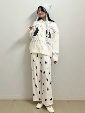 「アイテム（ルームウェア/パジャマ）」を使った、gelato piqueさん（レディース・164cm）の秋コーディネート