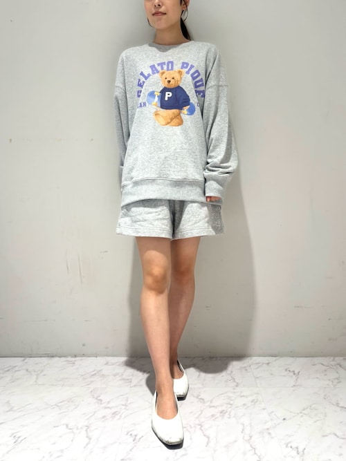 ジェラートピケ 【PEANUTS】裏毛ワンポイントプルオーバー&ショートパンツ ジェラートピケ 【PEANUTS】裏毛ワンポイントプルオーバー