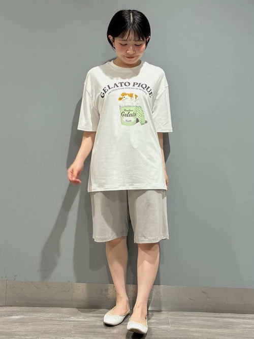 HOMME】【接触冷感】スリーピングドッグワンポイントTシャツ