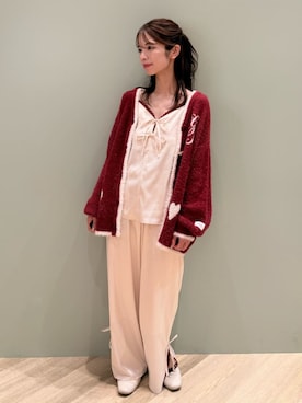 「アイテム（ルームウェア）」を使った、gelato piqueさん（レディース・156cm）の秋コーディネート