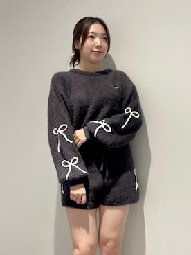 「アイテム（ルームウェア）」を使った、gelato piqueさん（レディース・162cm）の秋コーディネート
