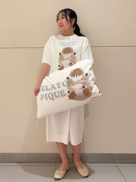 「アイテム（寝具）」を使った、gelato piqueさん（レディース・158cm）の春コーディネート