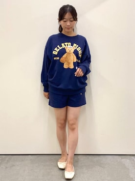 「アイテム（ルームウェア）」を使った、gelato piqueさん（レディース・159cm）の夏コーディネート