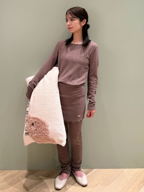 ハートふくれジャガードスカート付きレギンス（その他ルームウェア