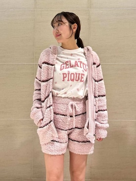 「アイテム（ルームウェア/パジャマ）」を使った、gelato piqueさん（レディース・158cm）の秋コーディネート