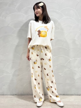 「アイテム（ルームウェア/パジャマ）」を使った、gelato piqueさん（レディース・154cm）の夏コーディネート