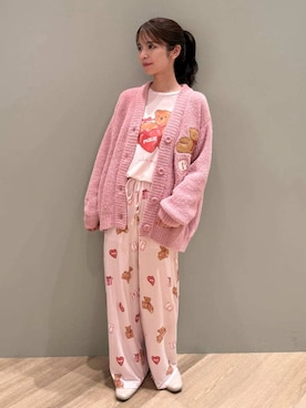 「アイテム（ルームウェア/パジャマ）」を使った、gelato piqueさん（レディース・156cm）の秋コーディネート