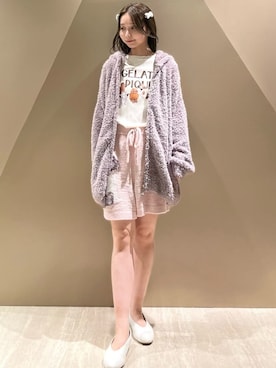 「アイテム（ルームウェア/パジャマ、ベージュ系）」を使った、gelato piqueさん（レディース・150cm）の秋コーディネート