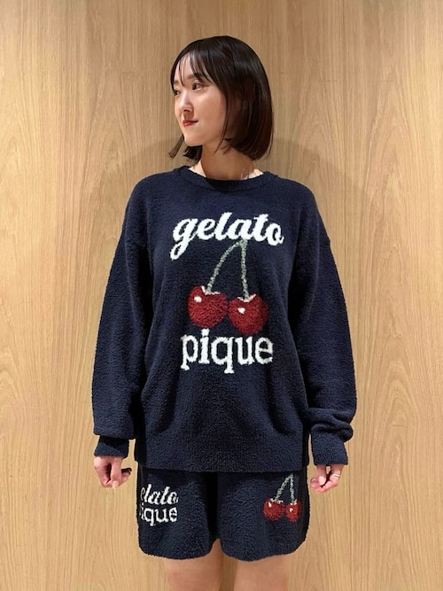 ONLINE限定】べビモコチェリージャガードプルオーバー&ショートパンツ