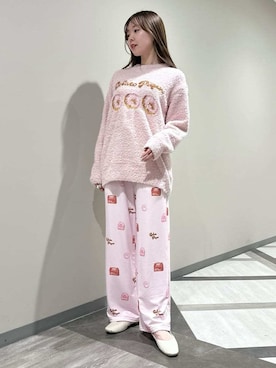 「アイテム（ルームウェア/パジャマ）」を使った、gelato piqueさん（レディース・158cm）の冬コーディネート