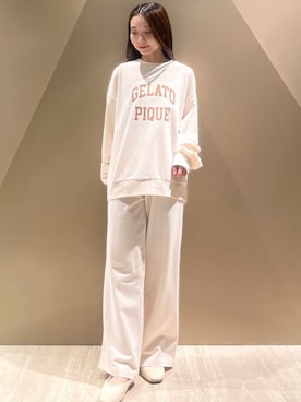 「アイテム（ルームウェア）」を使った、gelato piqueさん（レディース・150cm）の秋コーディネート