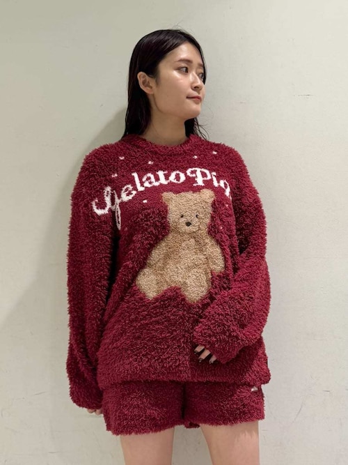 ONLINE限定】【HOLIDAY】ジェラートスノーベアジャガードプルオーバー