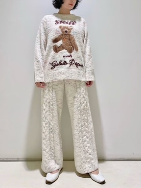 「アイテム（ルームウェア/パジャマ）」を使った、gelato piqueさん（レディース・155cm）の冬コーディネート