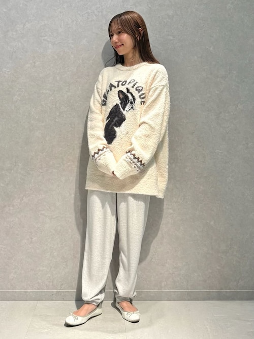 セール】【HOMME】パウダーDOGジャガードプルオーバー（ルームウェア