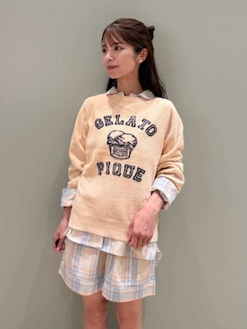 「アイテム（ルームウェア/パジャマ）」を使った、gelato piqueさん（レディース・156cm）の秋コーディネート