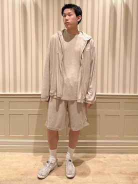 「アイテム（ルームウェア）」を使った、gelato piqueさん（メンズ・175cm）の春コーディネート