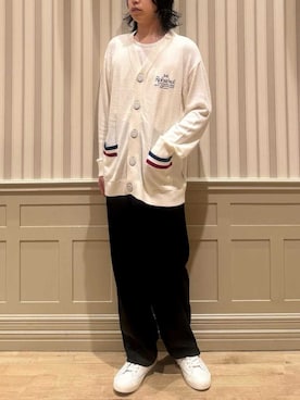 「アイテム（ルームウェア）」を使った、gelato piqueさん（メンズ・170cm）の秋コーディネート