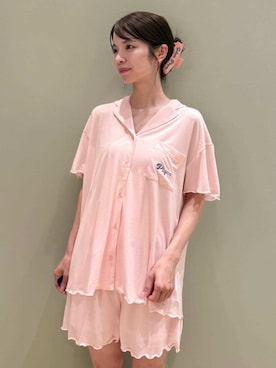 「アイテム（ヘアアクセサリー）」を使った、gelato piqueさん（レディース・156cm）の夏コーディネート