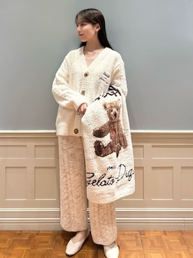 「アイテム（ルームウェア/パジャマ）」を使った、gelato piqueさん（レディース・161cm）の冬コーディネート